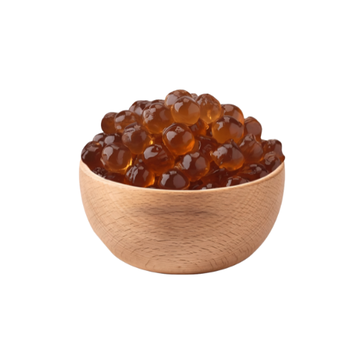 popping boba (passion fruit)